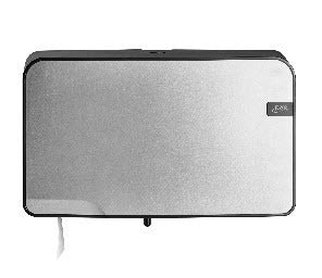 Quartz Silver toiletrolhouder duo mini jumbo zilver