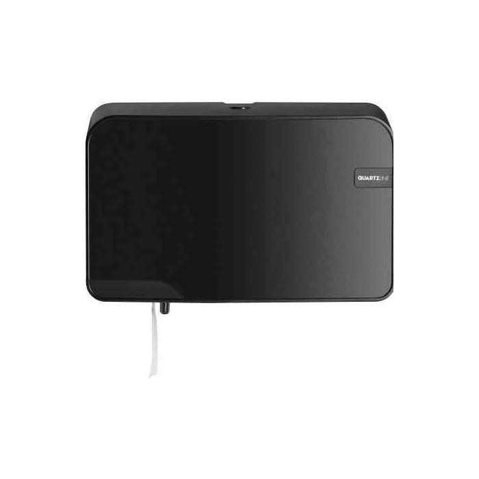 Quartz Black 441052 Compact en traditioneel duo Toiletrolhouder