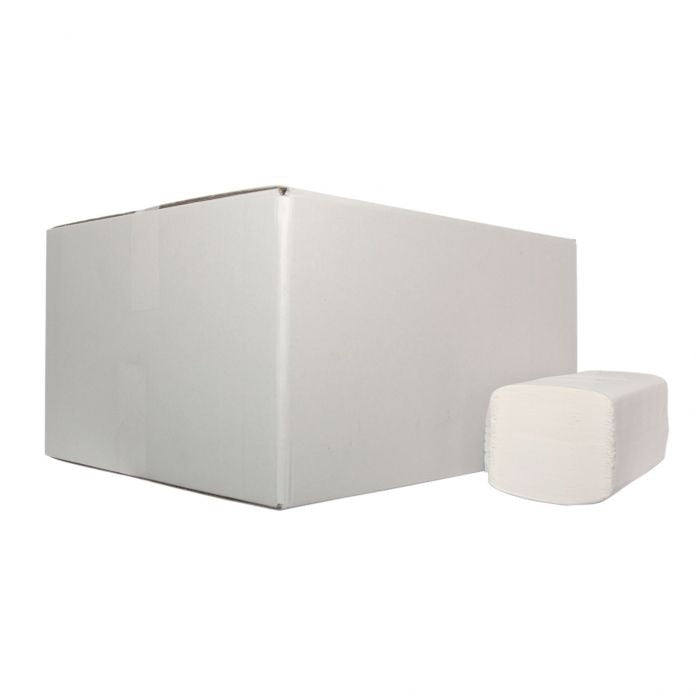 Handdoekpapier 2 laags Cellulose, zigzags 3200st (208020)