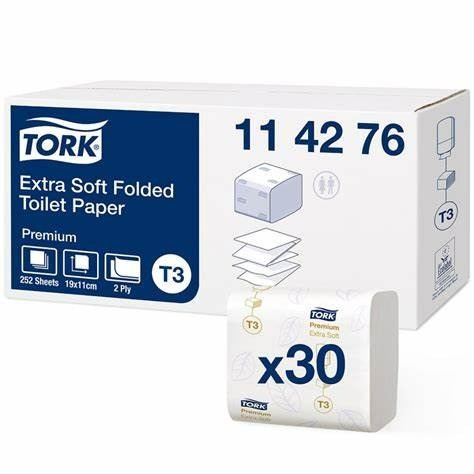 Tork, Premium Toiletpapier, 2 laags, Losse Vel, 19 x 11 cm, 7560 vel