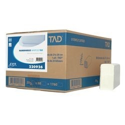 Euro handdoek mini-folded cellulose wit