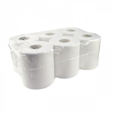 Poetsrol Midi, 1 laags, 6 rollen a 300 meter
