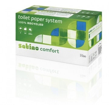 Satino, Comfort, Toiletpapier met dop, 2 laags, 24 rollen a 100 meter