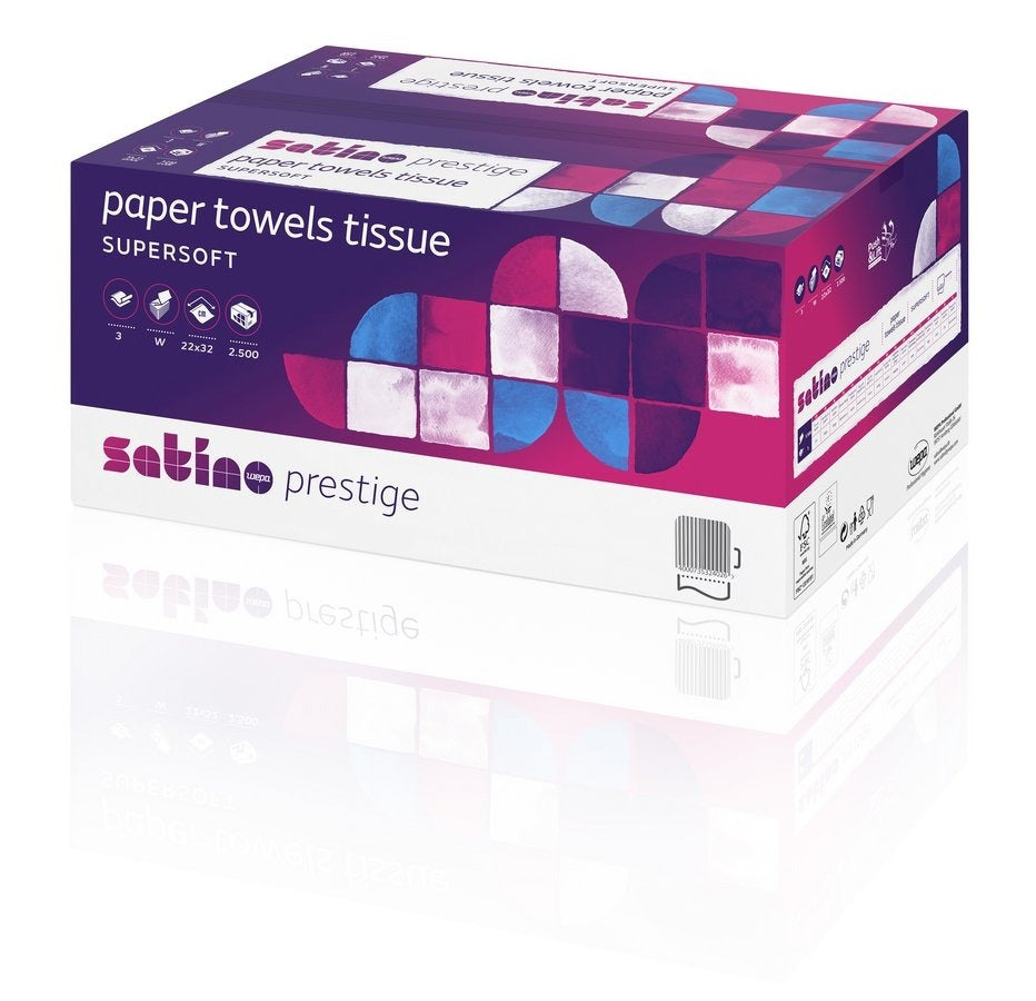 Satino, Prestige, 2 laags, Z-fold, 4000 stuks