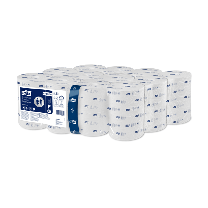 Tork Coreless toiletpapier T7 Advanced Midsize wit, 24 rollen a 900 vel