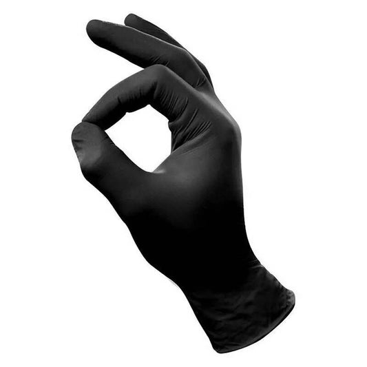 Nitril Handschoenen, Zwart CAT3, Maat L